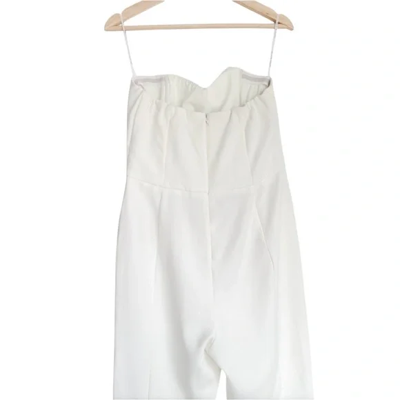 Black Halo Jada Jumpsuit White Porcelain Women’s 12 - Picture 8 of 11